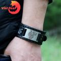 Vist Fox Men Bangle Wide Cool Animal Head Male Bracelet. 