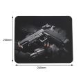TE Gun Pattern Anti-Slip Laptop PC Mice Pad Mat Mousepad For Optical Laser Mouse. 