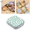 Small Tin Box with Lid Small Items Container Household Metal Hinged Tin Box. 