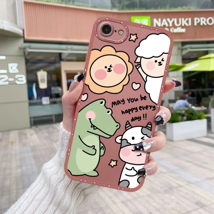 chenyyka%20For%20iPhone%206%20Case%20With%20New%20Design%20Thin%20Phone%20Case%20Cartoon%20Cute%20Animal%20Pattern%20Shockproof%20Square%20Edge%20Softcase%20Silicone%20Casing%20Full%20Cover%20Angel%20Eye%20Camera%20Protection%20Cases%20-%20Image%202