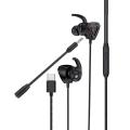 1 Type-C Wired Gaming Headset For Pubg PS4 CSGO Casque Gamer In-Ear Earphone Portable Noise Reduction Wired Gaming For Huawei. 