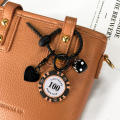 Creative Chip Keychain Eye-Catching Compact Colorful Number Plate Pendant Trendy Lightweight Dice Decoration for Gift Use. 