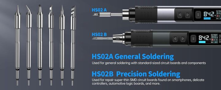 FNIRSI%20HS-02A%20100W%20Portable%20Corded%20Soldering%20Iron%20Kit%20with%20Storage%20Case,%203S%20Fast%20Heating,%20212-842%E2%84%89,%20Pre-set%203%20Groups%20Temperature,%206%20F245%20Soldering%20Tips,%20Smart%20Soldering%20Iron%20Pen%20for%20Electronics%20Repair%20-%20Image%202