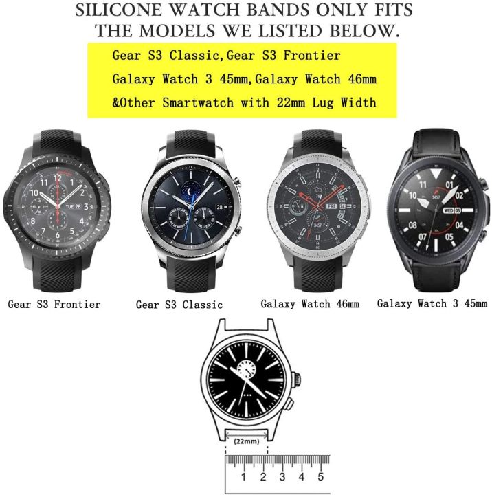 Samsung%20Gear%20S3%20Frontier/Classic%20Watch%20Silicone%20Bracelet,%20Sports%20Silicone%20Band%20Strap%20Replacement%20Wristband%20for%20Samsung%20Gear%20S3%20Frontier%20/%20S3%20Classic%20-%20Image%203