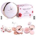 MISS ROSE Professional 3D Pearl Whitening Compact & Loose Powder (3 in 1) Available 3 Colors 45g. 