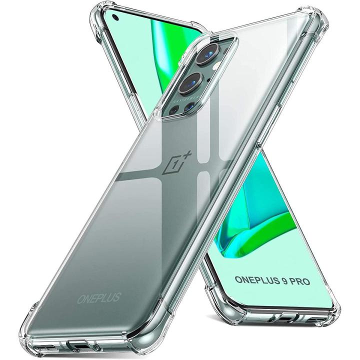 Oneplus 9 Pro 4g Case, Clear Transparent Reinforced Corners TPU Shock-Absorption Flexible Phone Cover for Oneplus 9 Pro