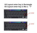 Mac Book Air 13 inch 2020 keyboard cover/skin Compatible with Mac Book Air 13 inch 2020 A2337 M1 A2179 with Retina Display and Touch ID Silicone Key Board Protective Skin Protector, Mac Book Air 2020 Keyboard Cover, Black. 