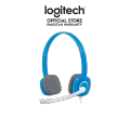 Logitech H150 Stereo Headset with Noise Cancellation Microphone (Sky Blue). 