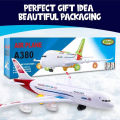 Airbus A380 Toy Plane - Electric Remote Control Aircraft with Lights & Sound |Flash Electric RC Aeroplane with Lights & Sound. 