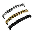 Black/Silver/Golden Cuban Link Chain Wrist / Hand Bracelet for Men / Boys - Mens Jewellery. 