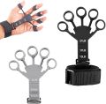 Pack of 3 Hand Gripper | Black and Grey Finger Gripper |Hand strengthener grip and finger strengthener - forearm ring hand exercisers -2 silicone squeezer gripper for muscle strengthening training tool. 