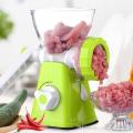 MANUAL MEAT GRINDER PLASTIC WITH GARLIC GINGER CHILI PASTE MAKER Multifunctional Meat Mincer Stainless Steel Blade Grind House Cooking Machine Household Mincer Household Manual Meat Grinder Chopper Meat Pushers Sausage Stuffer Mixer K. 