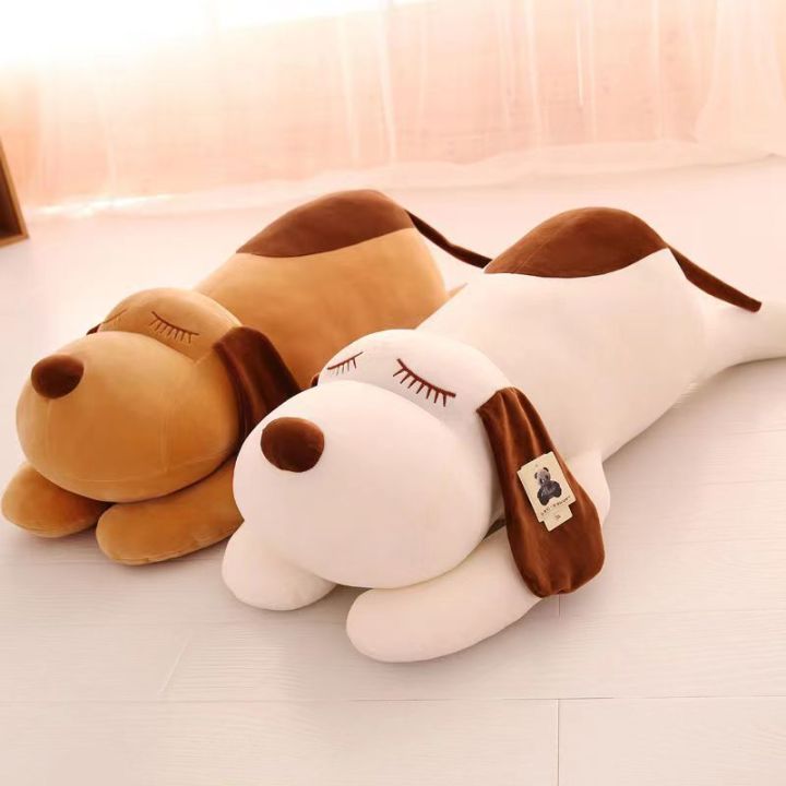 Lying on the stomach dog plush toy large dog rag doll big doll girl doll bed sleeping pillow super soft
