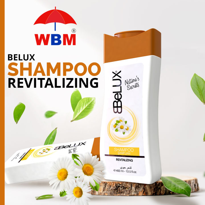 𝐖𝐁𝐌 𝐁𝐞𝐥𝐮𝐱 Natural Revitalizing Shampoo 400ml | Shampoo for Dry & Damaged Hair