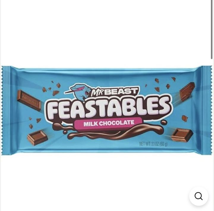 Feastables MrBeast Milk Chocolate Bar, 2.1 oz (60g), 1 Count