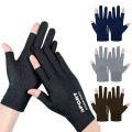 Summer Gloves Men Ice Silk Sun Proction Driving Glove Fishing Gloves Breathable Encounter. 