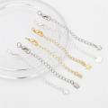 5Pcs Copper Chain Clad Iron Tail Lobster Chain for DIY Necklace Bracelet Jewelry Craft Making. 
