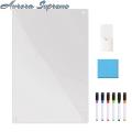 Magnetic Reminder Board Transparent Acrylic Fridge Whiteboard Calendar Reusable Dry Erase Board for Household Organization Magnetic Refrigerator Organizer Magnetic Refrigerator Calendar. 