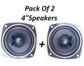 Pack of 2 - 4 Inch 2 Way Car Speakers 40 Watt For Car Door And Dashboard (Pair) And Home Entertainment. 