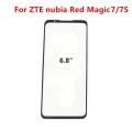 Front Glass For ZTE Nubia Red Magic 9 Pro Plus 8 6 6R 6S Pro 7 Pro Play Touch Screen LCD Display Out Panel Repair Parts + OCA. 