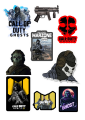 call of duty stickers | A6 uncut cod poster | gaming warzone battle royale. 
