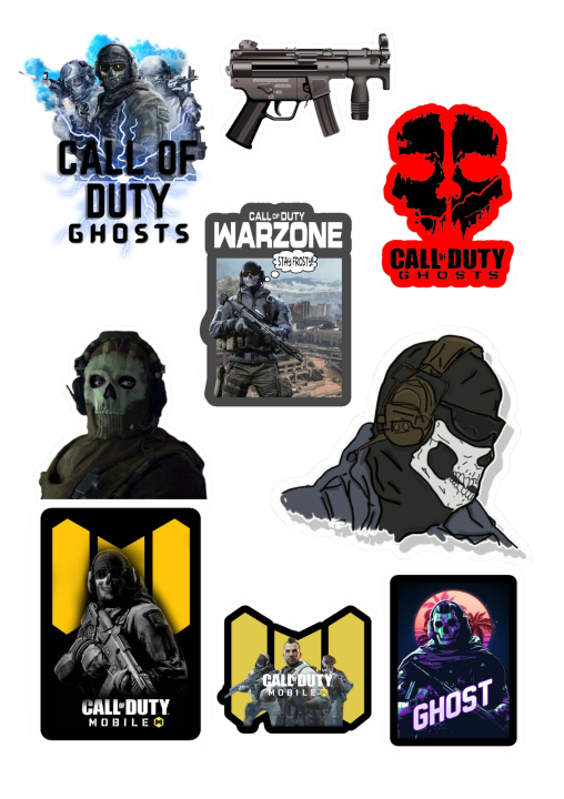 call of duty stickers | A6 uncut cod poster | gaming warzone battle royale