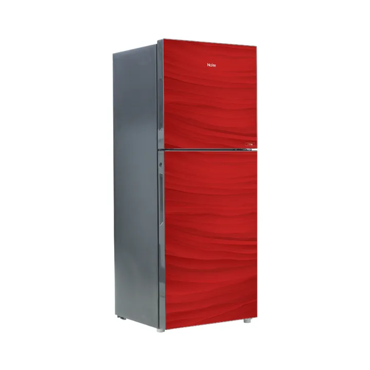 Haier%209%20Cu%20Ft%20Refrigerator%20HRF-246%20EPR%20Red%20Colour%20Glass%20Door%2010%20Years%20Warranty.%20-%20Image%203