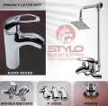 Bathroom set-shower set for bathroom complete-Bathroom set wallmounted complete , 90% made with Brass. 