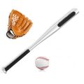 Baseball Glove Softball Practice Adult Man Woman Outdoor Sports    Baseball Gloves for casual professional playtime Stitched Plain Gloves Fielders Choice Baseball glove, bat and ball  NOTE random color will be delivered. 
