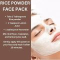Rice Powder Organic - for Skin Beauty it is not Flour Atta , specially made Rice Powder White for Skin and Face Mask 100 Grams. 