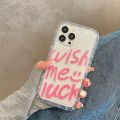 Wish Me Luck Case For Iphone 11 Covers Iphone 13 15 Pro Max 12 14 XR 7 8 Plus X Xs SE 14promax Transparent Silicon Fundas Bumper BruberryBe. 