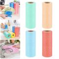 1Roll (25 Sheets) Multi-Purpose Kitchen Cleaning Reusable Wipes Multi-Colour. 