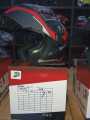 Helmet Jiekai JK-902 FlipUp Dual Visor DOT Approved Black Red&Grey Graphic. 