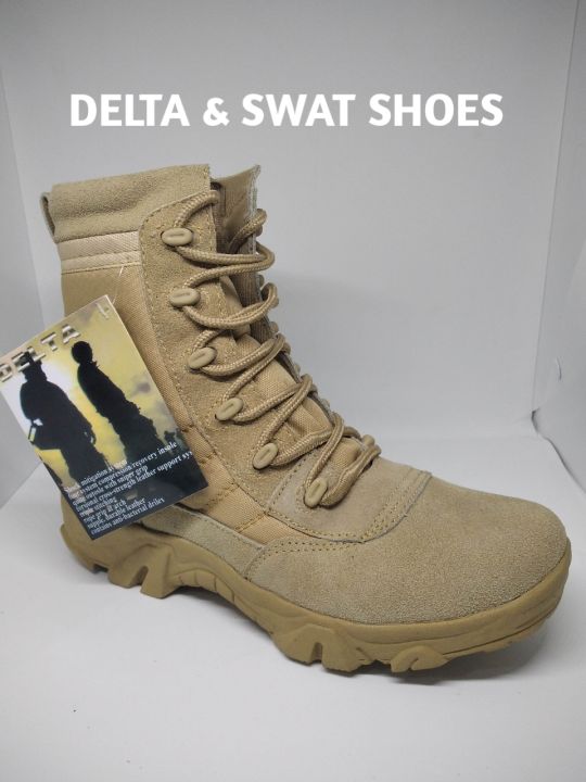 DELTA High Ankle Leather Boots for Hiking- Waterproof and Slip-Resistant
