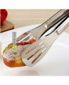 Stainless Steel Food Tongs - Silver By EverGreen Store Karachi. 
