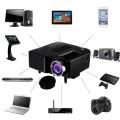 Mini Projector  Upgraded, UNIC UC28+3D 1080p Portable LED Projector Support USB HDMI (F). 