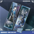 Yuthorite Arknights surrounding laser tickets Skadi Kelsey character painted double-sided hot stamping bookmark gift accessories. 