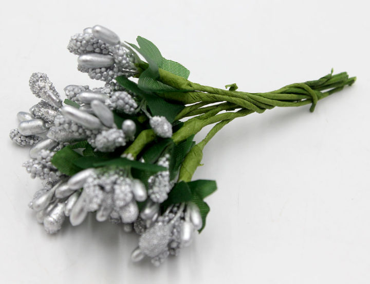 12pcs%20Mini%20artificial%20Hair%20Flowers%20For%20Hair%20Stamen%20Bud%20Bouquet%20Leaf%20flower%20for%20home%20Garden%20wedding%20Car%20corsage%20decoration%20Box%20crafts%20Supplies%20-%20Image%203