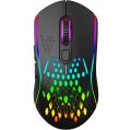 Xtrike Me GW-611 Wireless RGB Gaming Mouse 2.4G Wireless + Wired Dual Modes Mouse 8,000 DPI AND 7 Buttons, Ergonomic Design. 