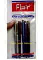 Pack of 5 - Flair_ Ballpoint Pens Metallic Colors Twist Open Ball Pen. 