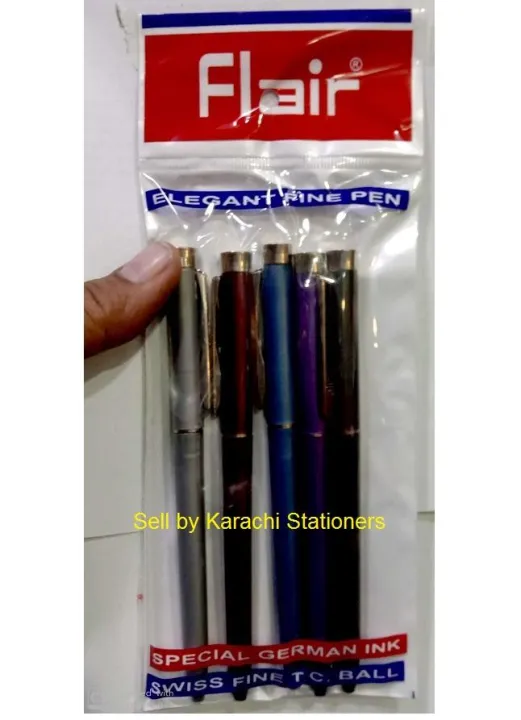 Pack%20of%205%20-%20Flair_%20Ballpoint%20Pens%20Metallic%20Colors%20Twist%20Open%20Ball%20Pen%20-%20Image%203
