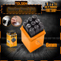 Tolsen 9PCS Steel Number Punch Stamp Set (6mm). 
