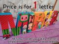 3D Block Letters Decorative (All Themes Available) Thermocol based. 