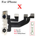 1set Front Camera Flex Cable For iPhone 7 8 Plus SE X X XS Max 11 12 Pro Max Facing Camera Right Proximity Sensor Flex Cable. 