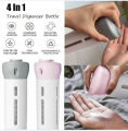 4 in 1 Travel Bottle Dispenser Leak Proof Refillable Toiletry Container Dispenser. 