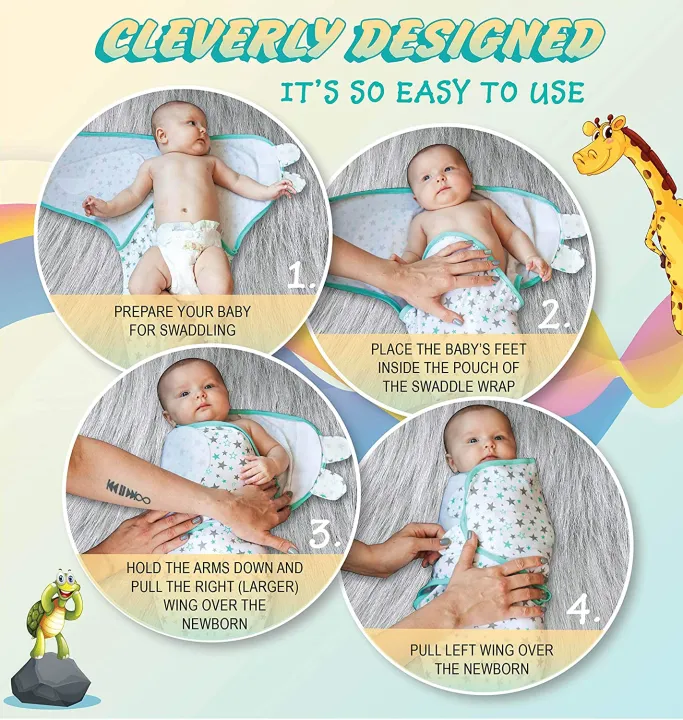 2pcs%20Baby%20Swaddle%20Blanket,%200%20to%206%20M%20Swaddle%20Wrap%20for%20Infant,%20Adjustable%20Newborn%20Swaddle,%20Organic%20Cotton%20Baby%20Swaddle%20-%20Image%207