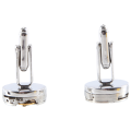 2Pcs Fashion Women Men Mechanical Watch Movement Cufflinks Shirt Sleeve Buttons Aircraft Modeling Cufflinks Parts. 