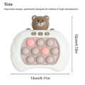 Pop It Game Light Up Fidget Toy, Quick Push Game Console, Whack a Mole Game, Decompression Breakthrough Puzzle Pop Game Machine, Multiple Game Modes Toy for 3+ Years. 