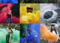 Pack Of 5 Color smoke_bomb Birthday Celebration Color_smoke Flare Color Shell For Party Wedding Birthday Decoration. 