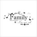 Family Love Never Ends Quote Vinyl Wall Sticker Wall Decals Lettering Art Words Stickers Home Decor Wedding Decoration Poster. 
